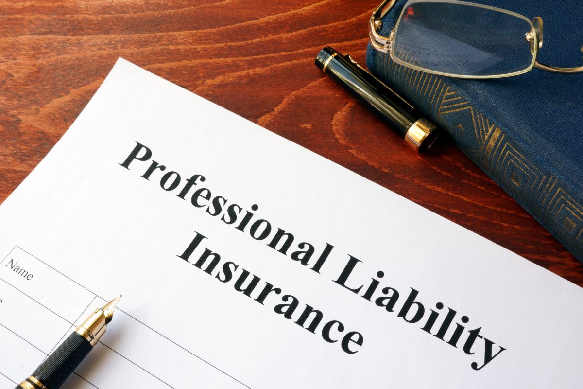 Professional liability insurance policy